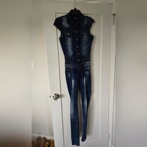 Chic Indigo Denim Jumpsuit